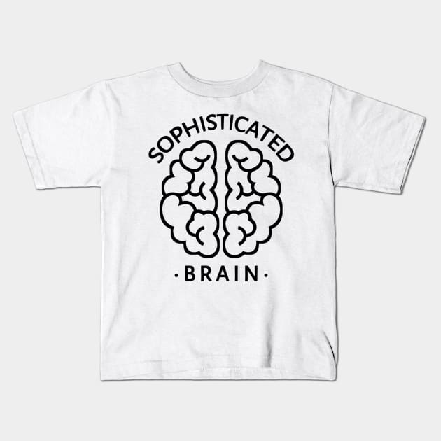 Sophisticated Brain Kids T-Shirt by radeckari25